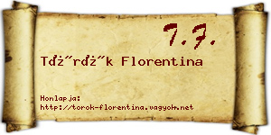 Török Florentina névjegykártya